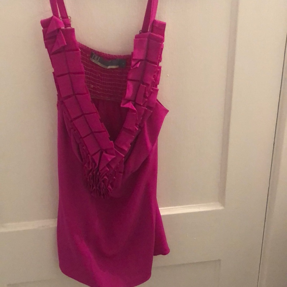Bright pink party top